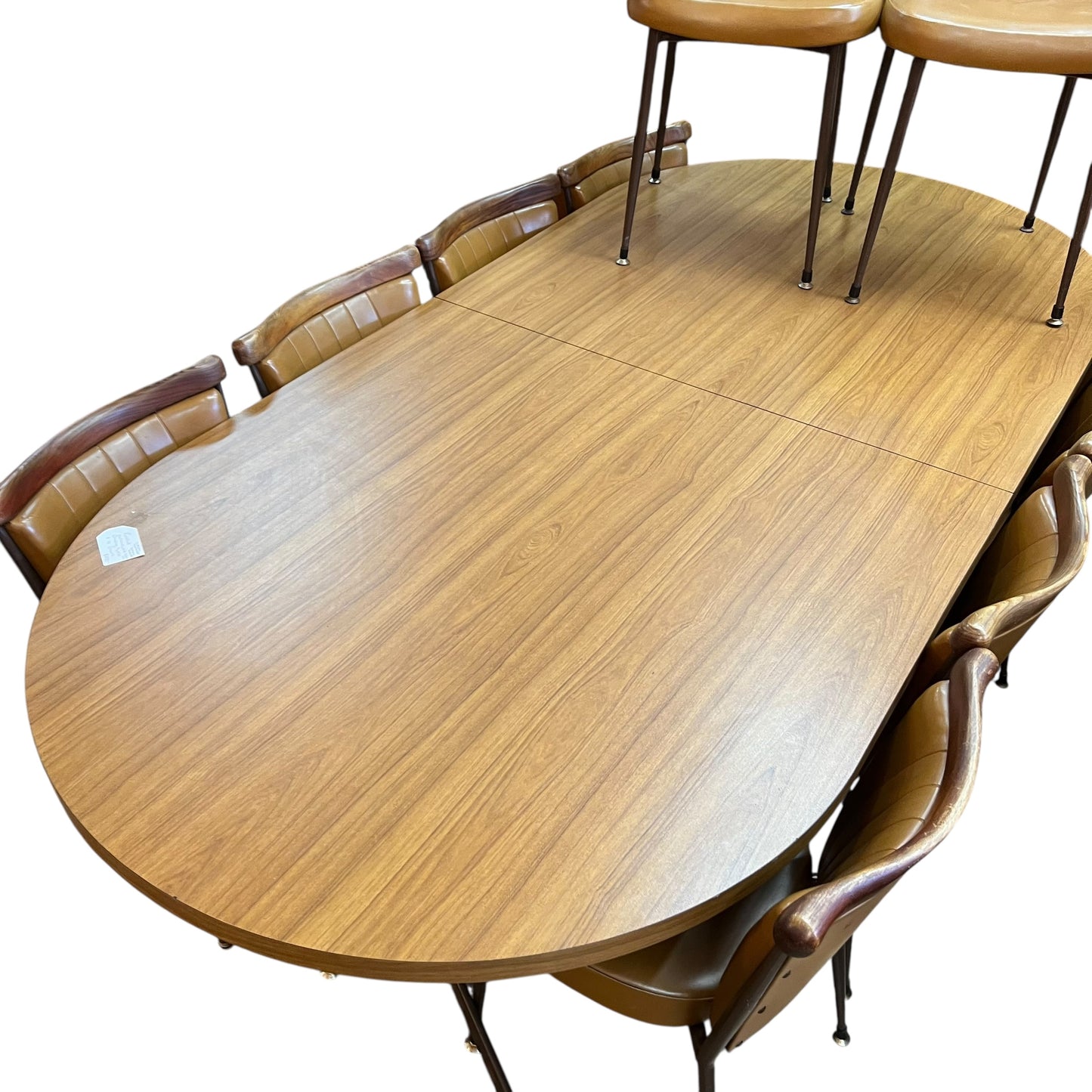 Kendall Mid-Century Extendable Dining Table & 10 Chairs
