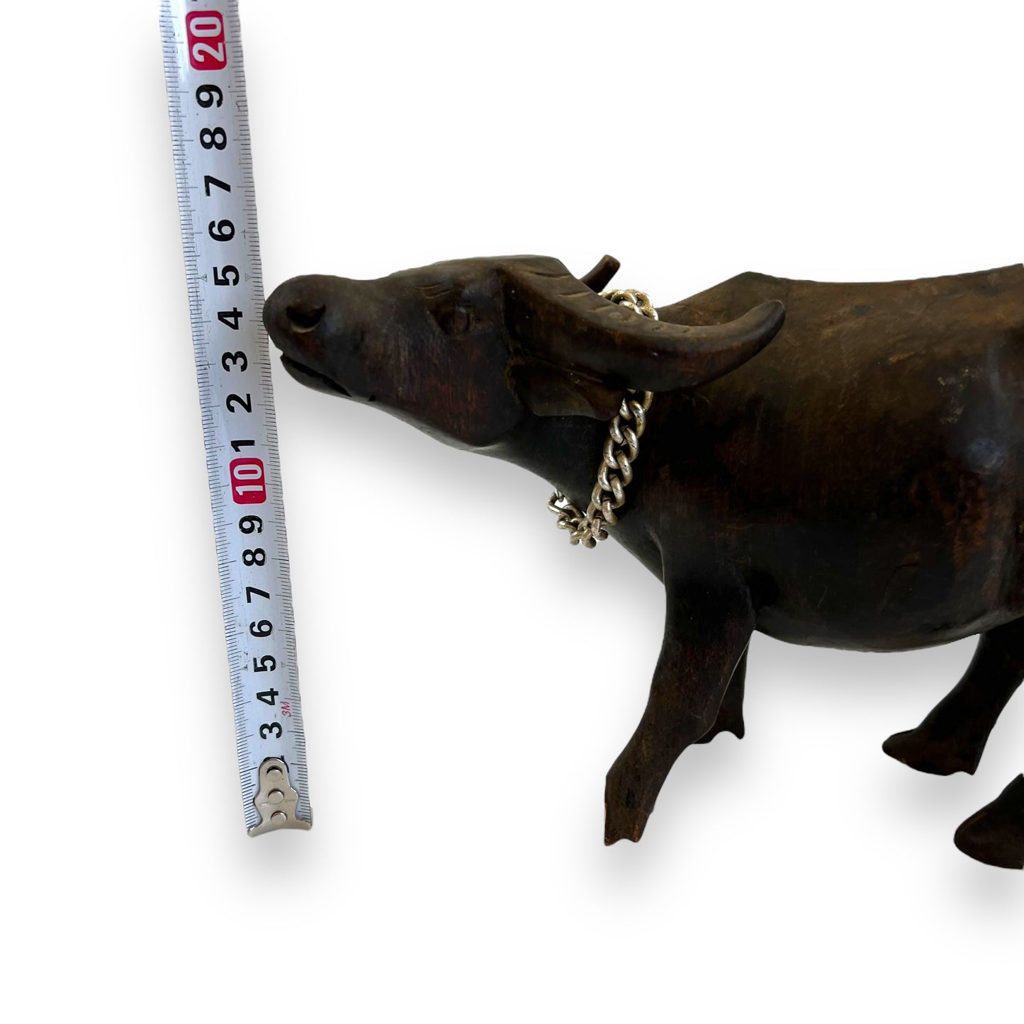 Wooden Buffalo Statue