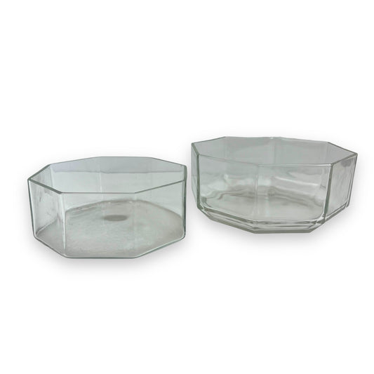 Arcoroc Octagon Clear Glass Bowl Set