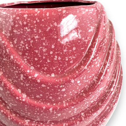 Pink 80s speckled Vase