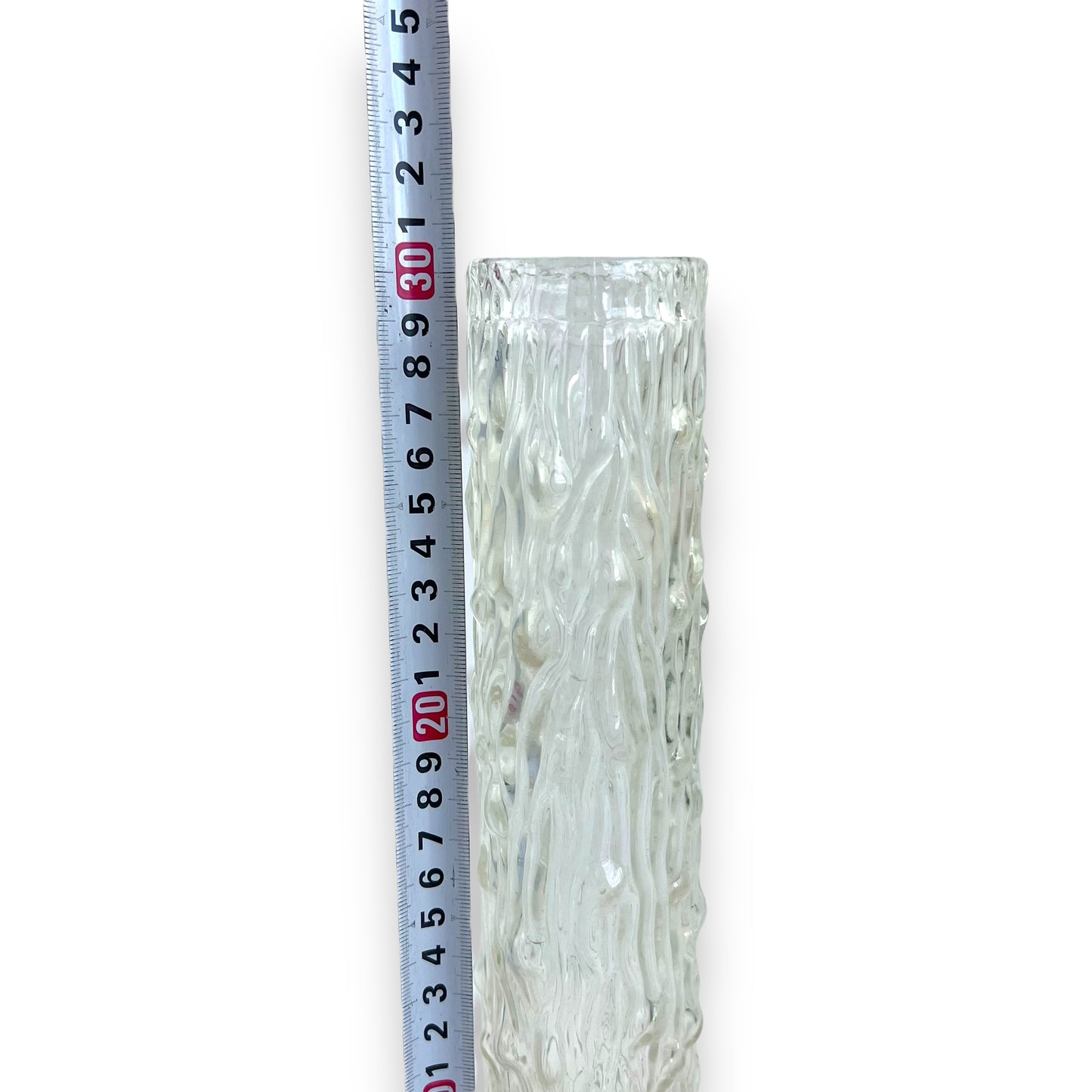 Clear Bark Glass Solifleur Vase