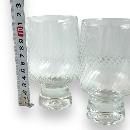 Crown Corning “Regis” Swirl 11.5cm tall Glass Set of 6