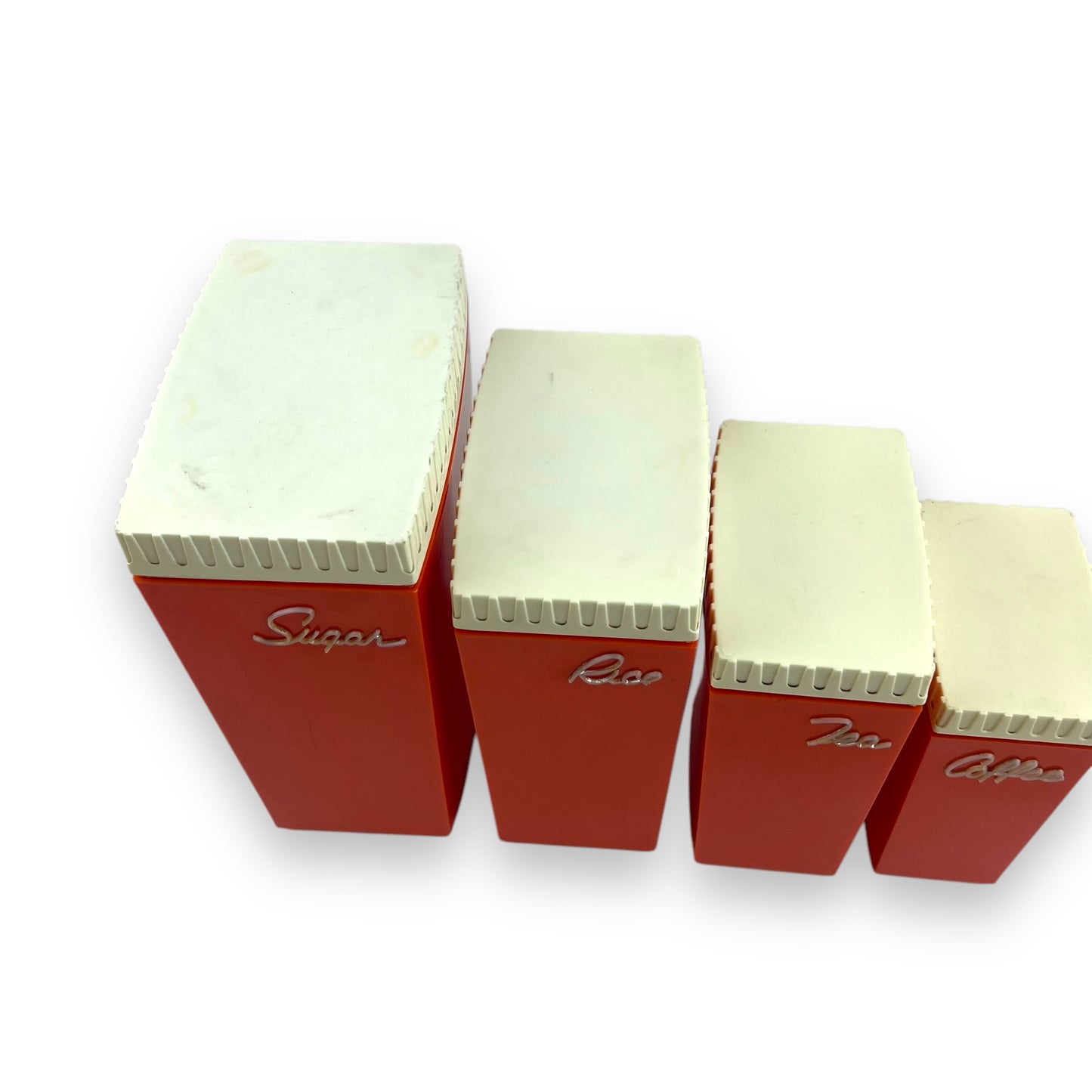 Capri by B.X Plastics Australia Orange & Cream Canister Set