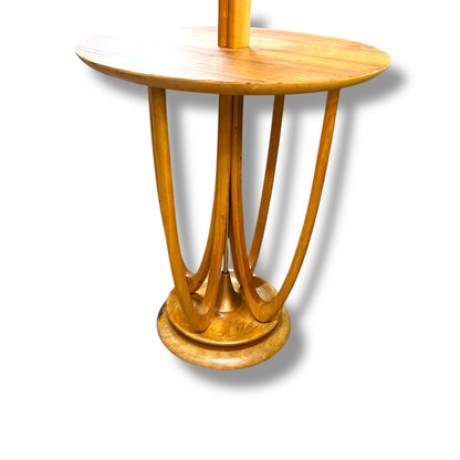 Atomic Floor Lamp with Built-In Table & Atomic Print Shade