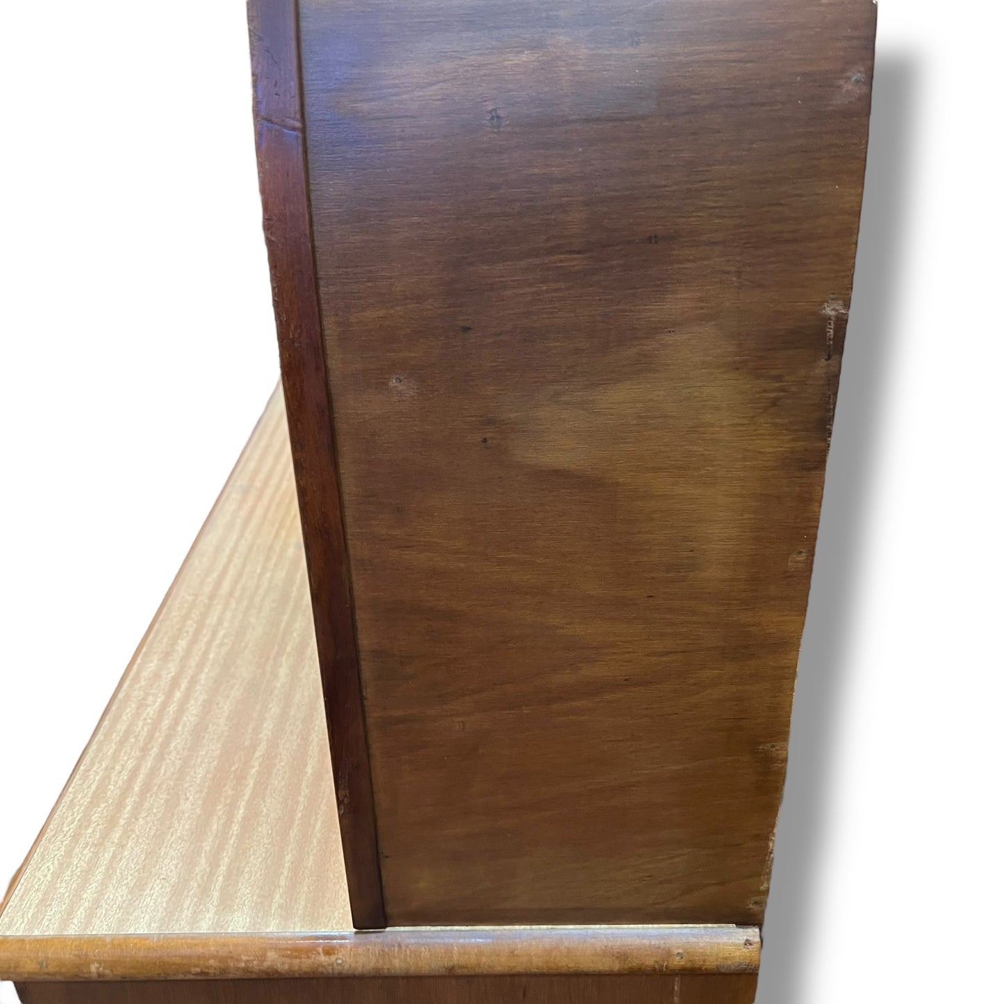 Hutch Display Cabinet with Glass Sliding Doors & Arched Top