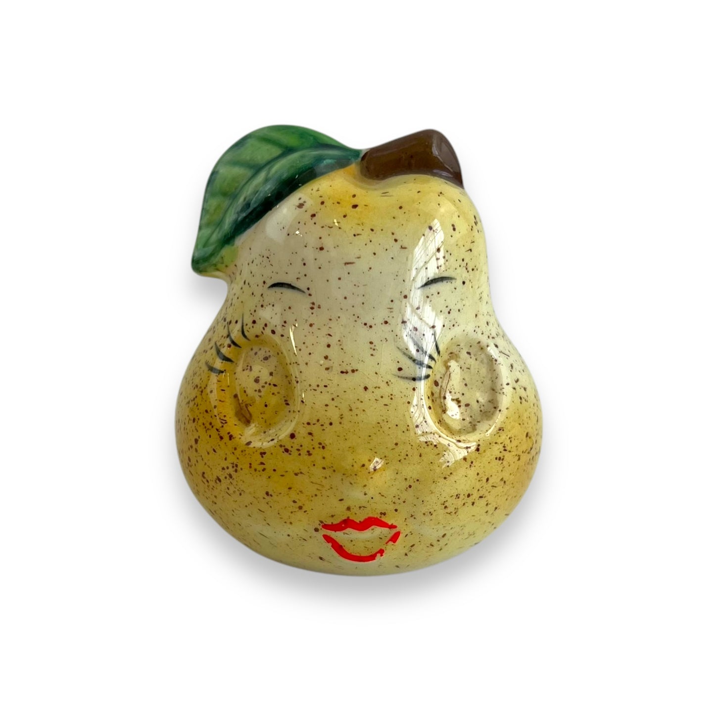 Pear face salt shaker