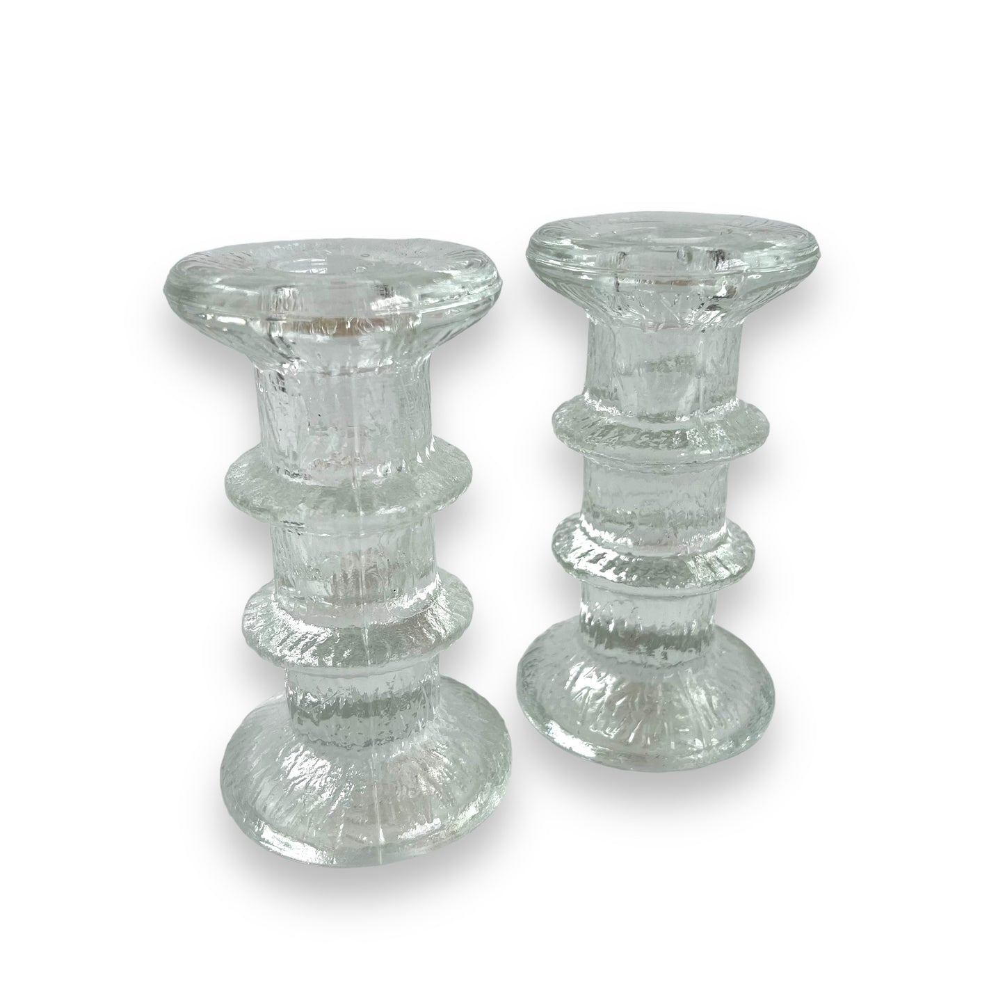 Littala Festivo Pillar Candlestick holder pair 12cm tall