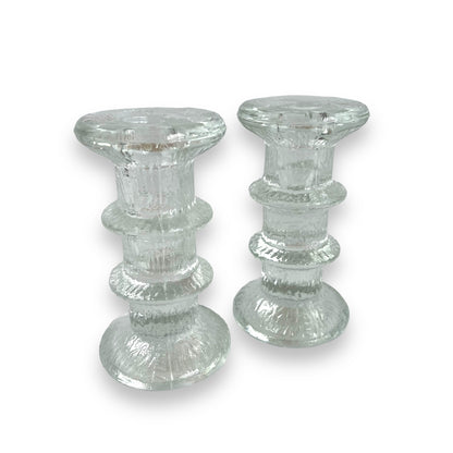 Littala Festivo Pillar Candlestick holder pair 12cm tall