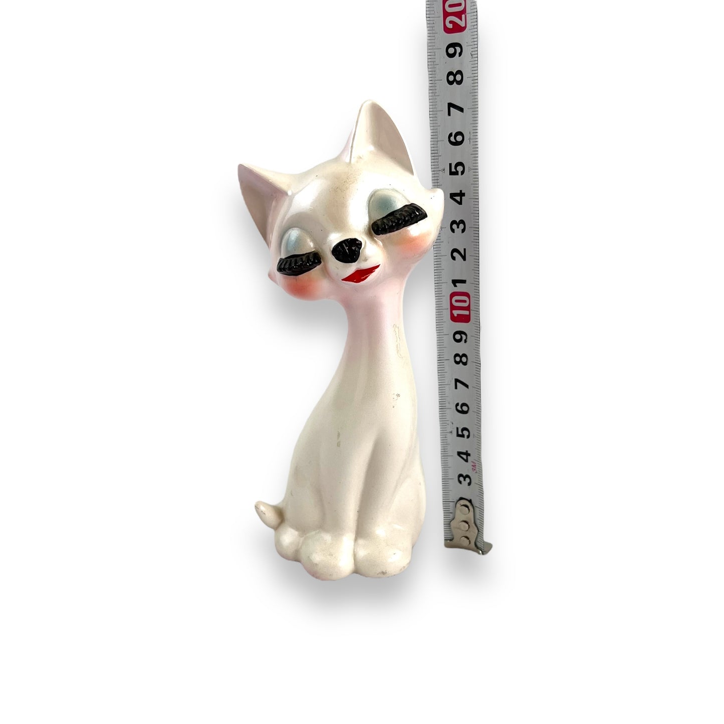 Kawaii Eyelash Kitty Cat Figurine Kitsch MCM Japan