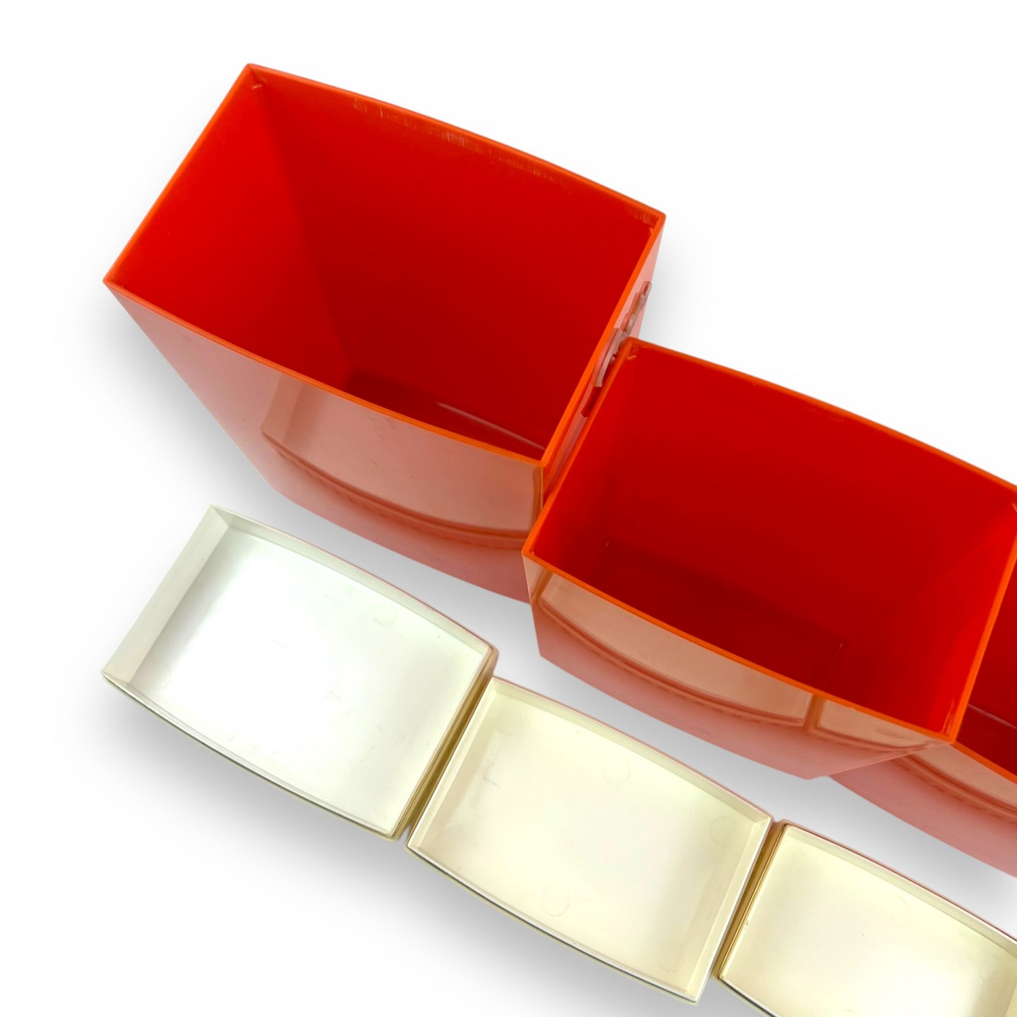 Capri by B.X Plastics Australia Orange & Cream Canister Set