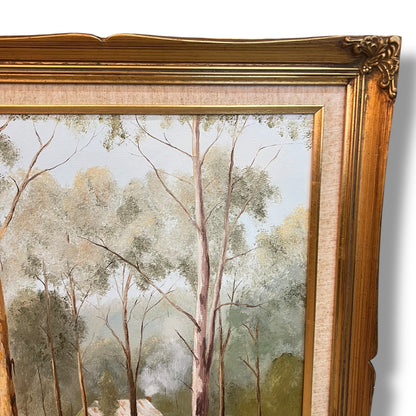 “Away From It All” by Philip Baker – Marysville VIC Painting in Gold Frame