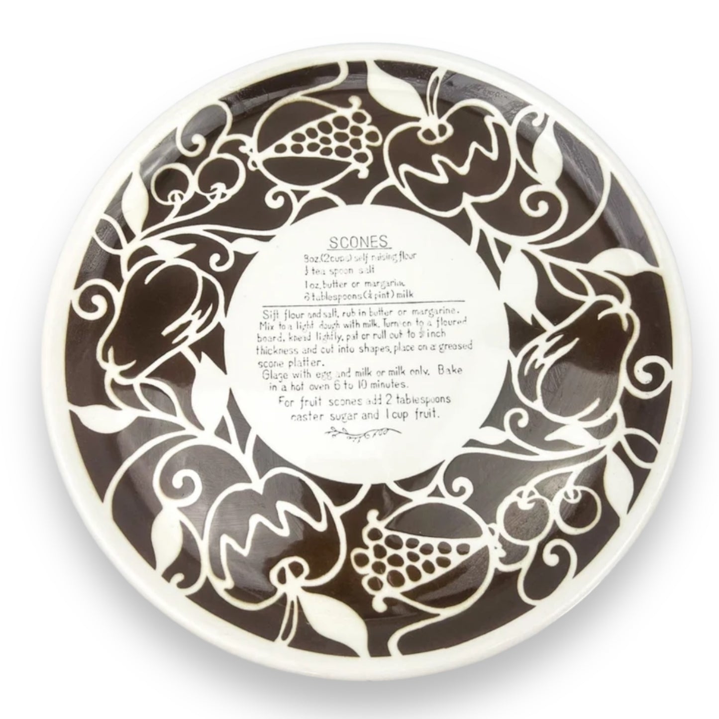 Scones recipe plate - made in Japan