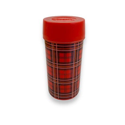 Red plaid Plastic Aladdin Thermos