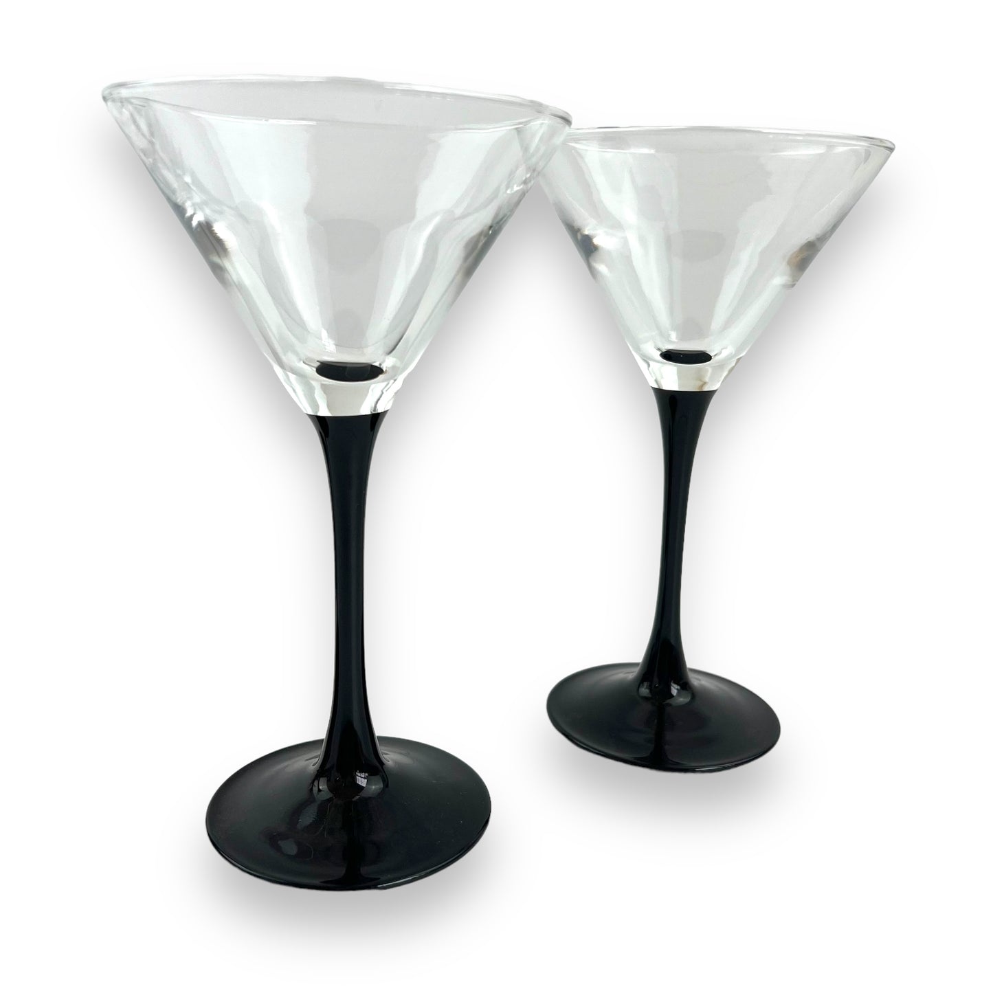 Luminarc Black Stem Martini Glass Set of 4