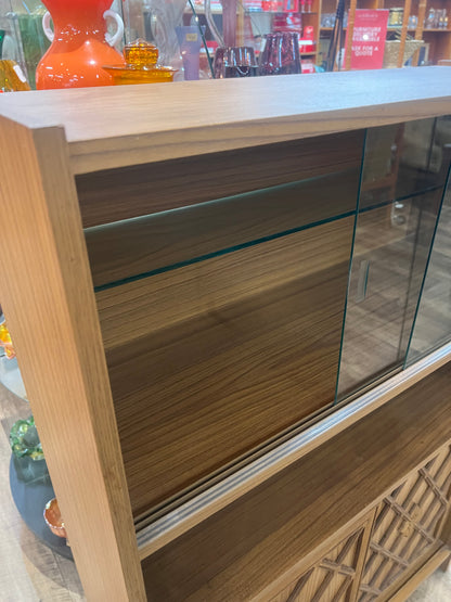 Display Cabinet / Drinks Hutch with Sliding Glass Doors