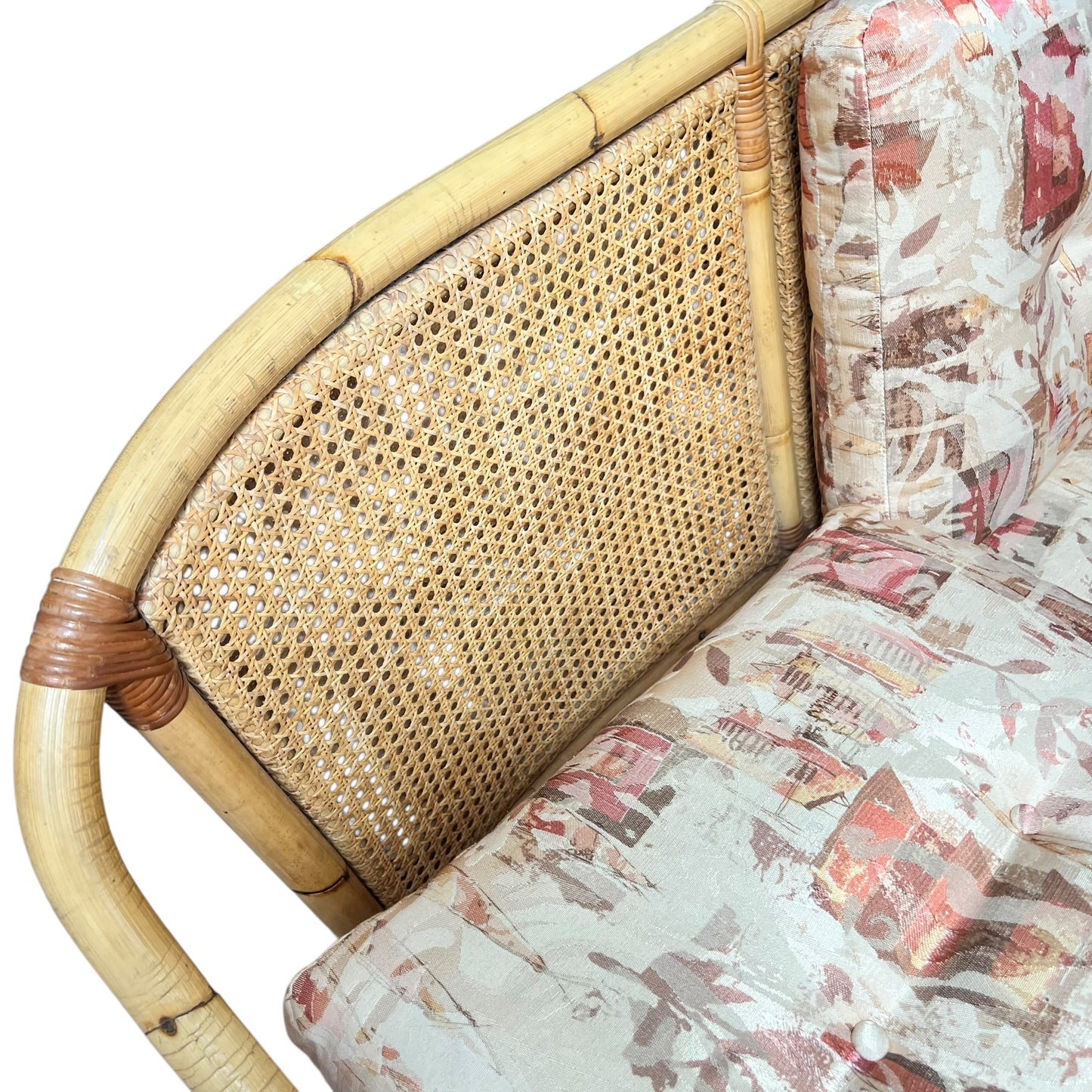 Cane Three Seater Lounge