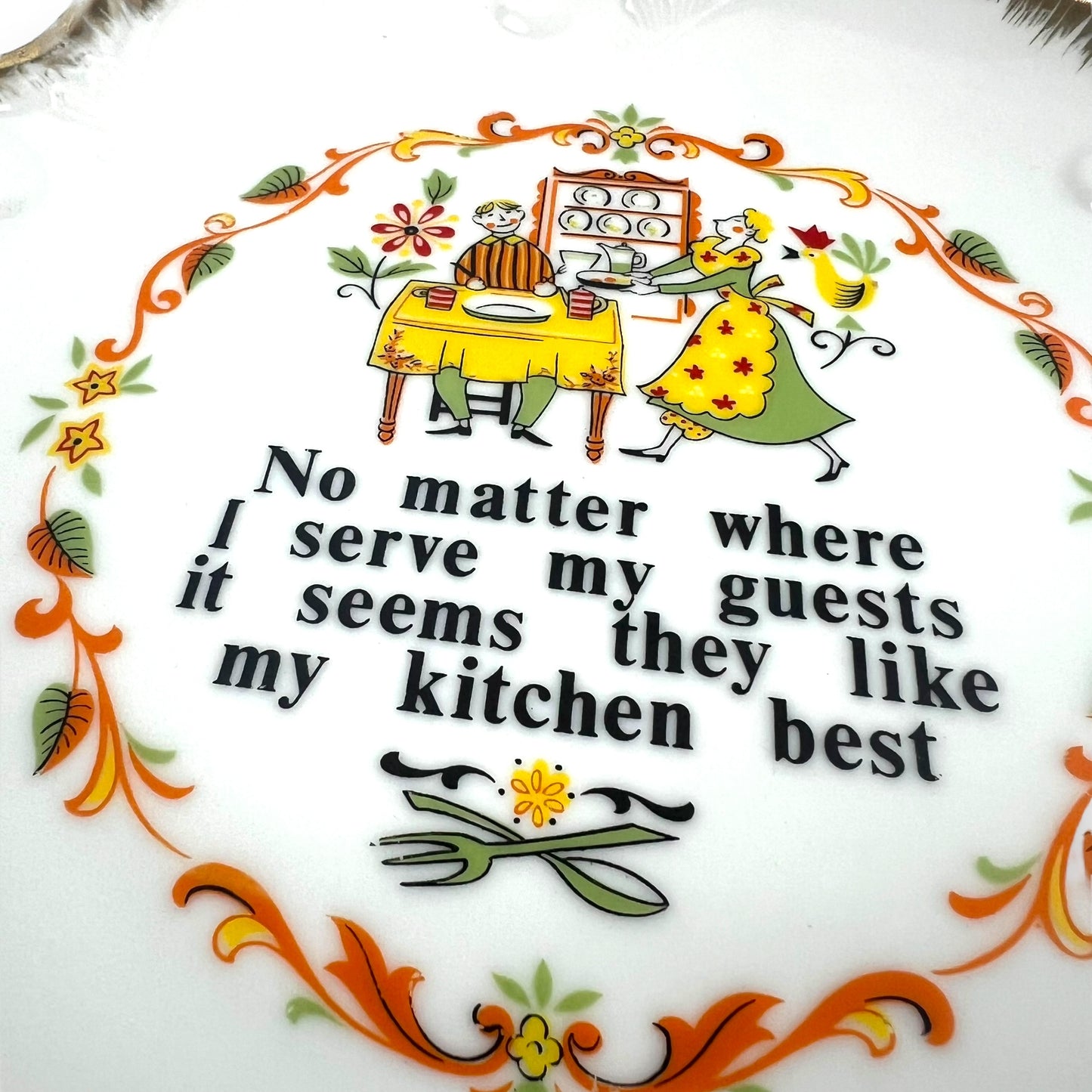 Kitchen is Best Decorative Hanging Plate - Made in Japan