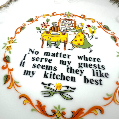 Kitchen is Best Decorative Hanging Plate - Made in Japan