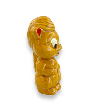 Retro yellow squirrel statue