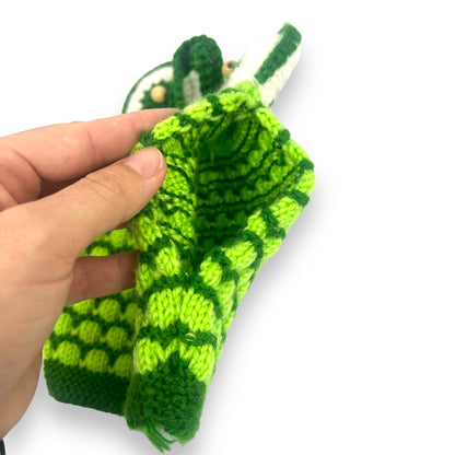 Green Owl Teapot Cozy Crochet Knitted Cover