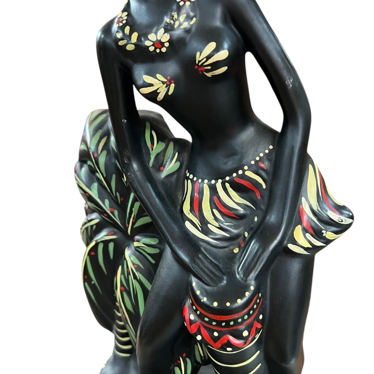 Barsony “Drumming Lady” Chalkware Lamp