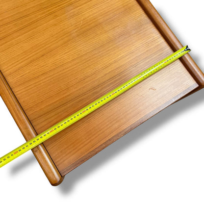 Teak Side Table with Sculpted Edges