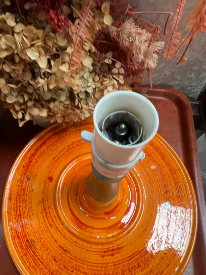Barlow Pottery Ceramic Lamp Base – Orange