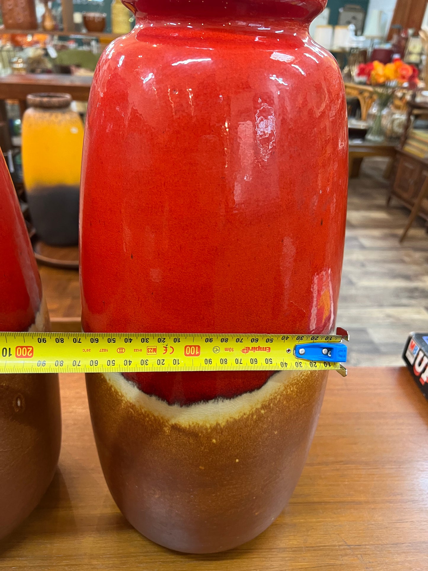 Pair of Large Scheurich West German Pottery Floor Vases – Model 284-47