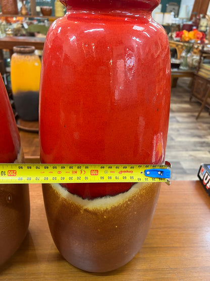 Pair of Large Scheurich West German Pottery Floor Vases – Model 284-47