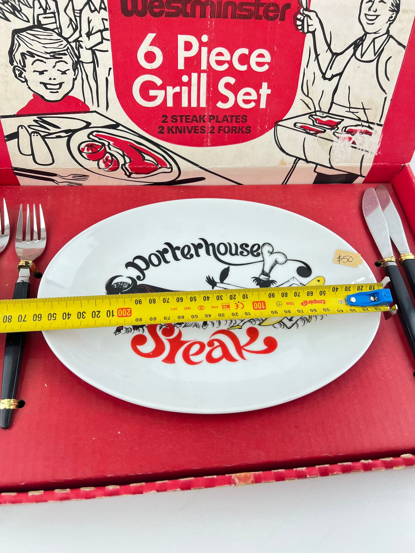 Westminster ‘Porterhouse Steak’ 6 Piece Grill Set – Original Box