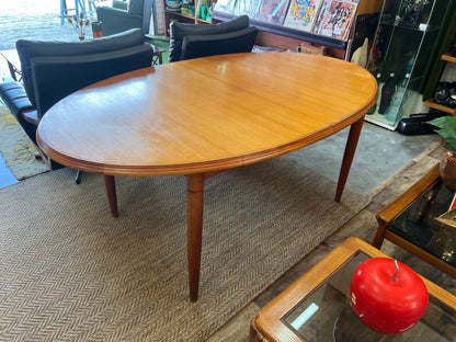 Burgess Australian-Made Teak Oval Extension Dining Table