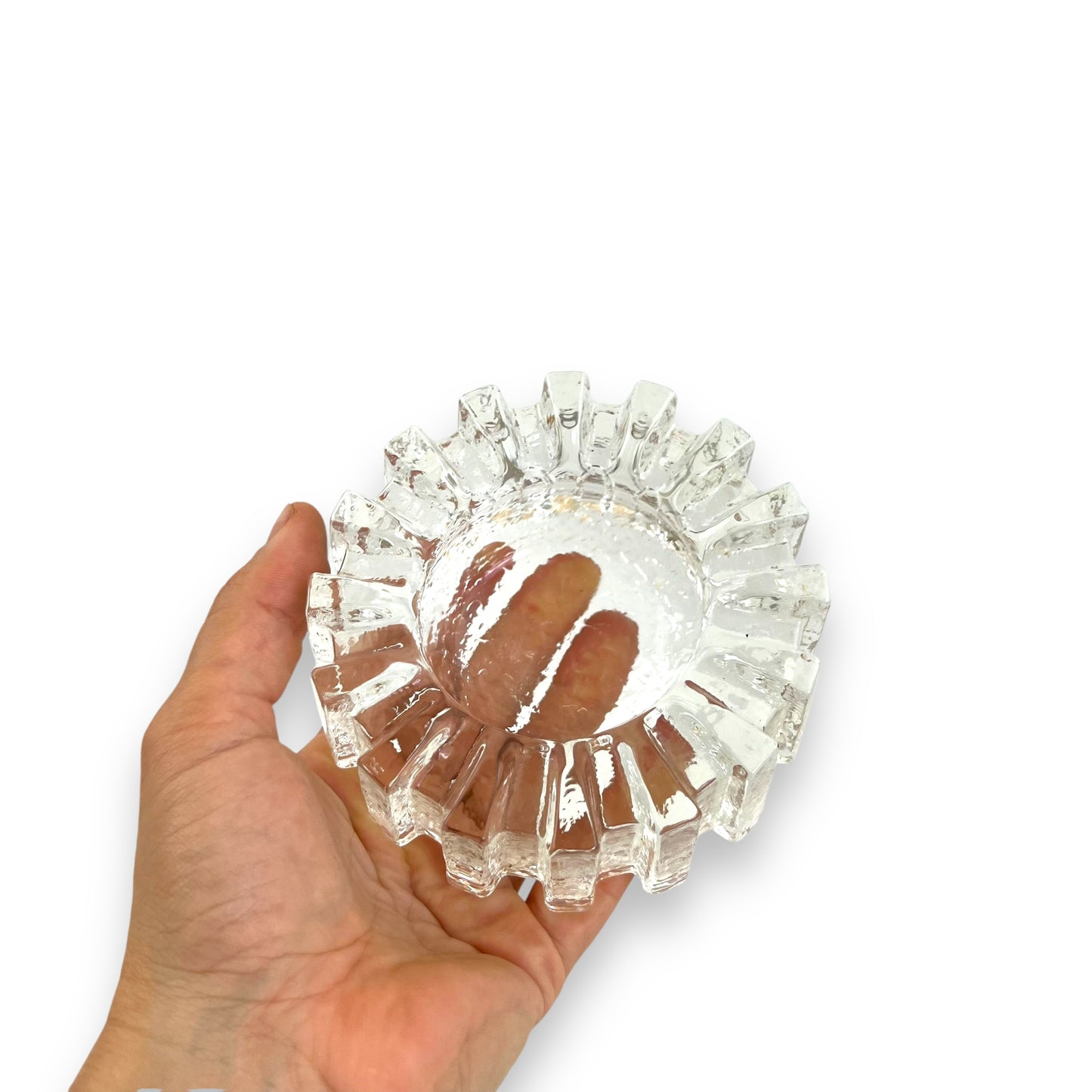 Pukeberg Sweden Art Glass Cog Ashtray