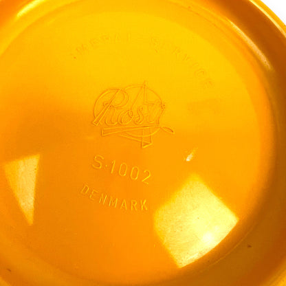 Rosti Denmark orange and yellow Melamine bowl set 1970s