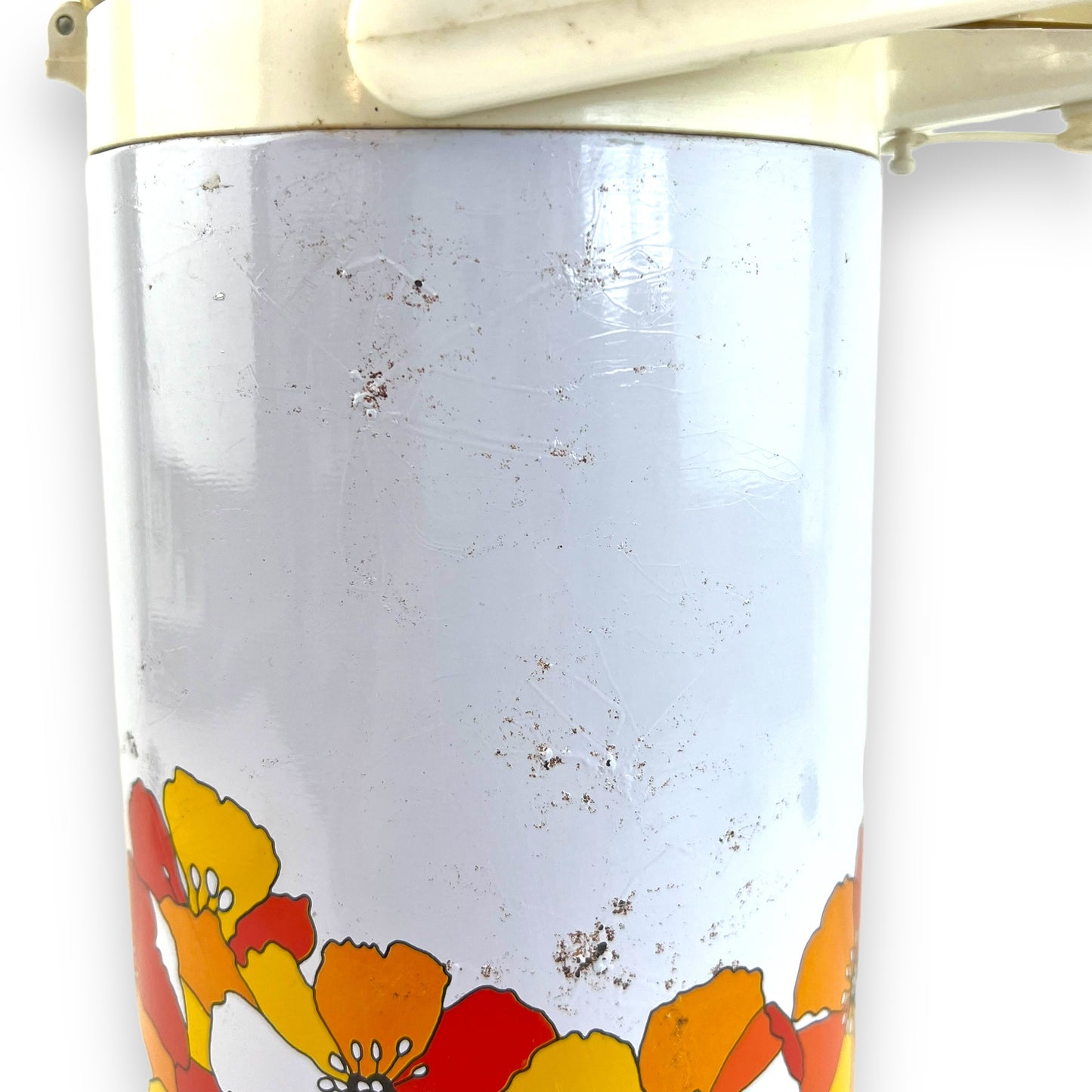 Orange and Yellow Flower Airpot Drink Dispenser
