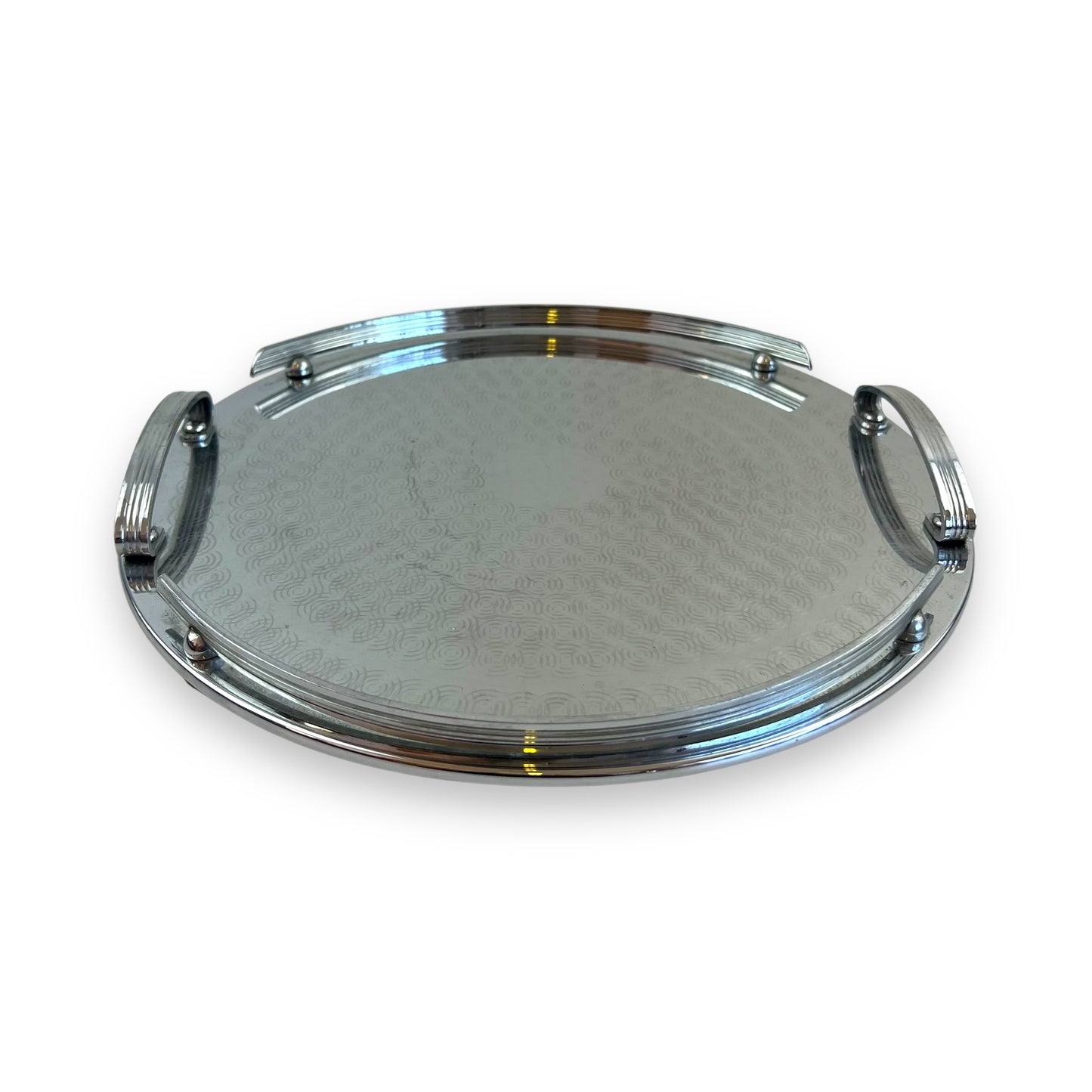 Ranleigh round Stainless Steel Serving Tray