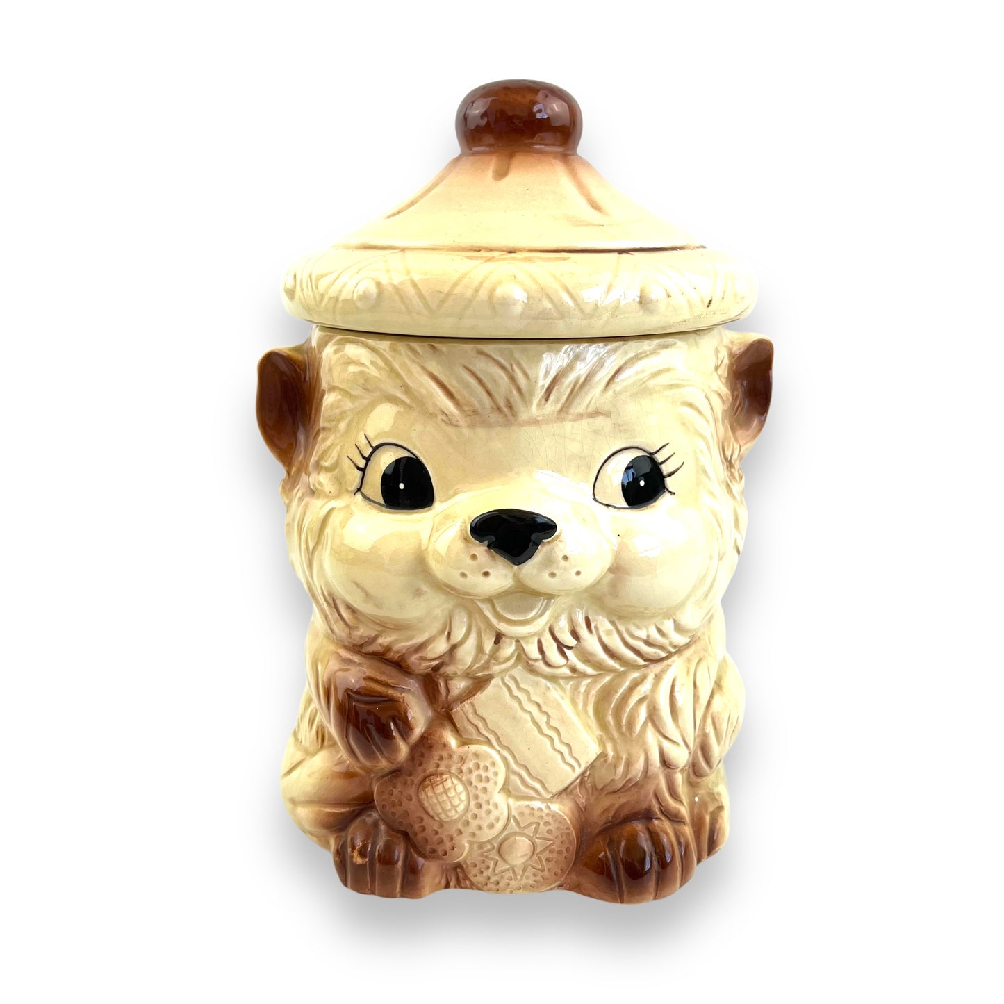 Vintage Hand-Painted Animal Cookie Jar – Made in Japan