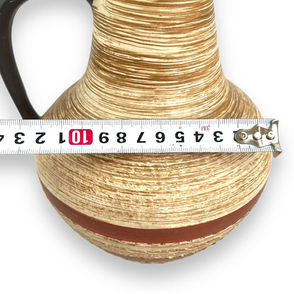 German Pottery Vase with Handle Stamp 316 on base