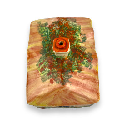 Cottage shaped butter dish lid