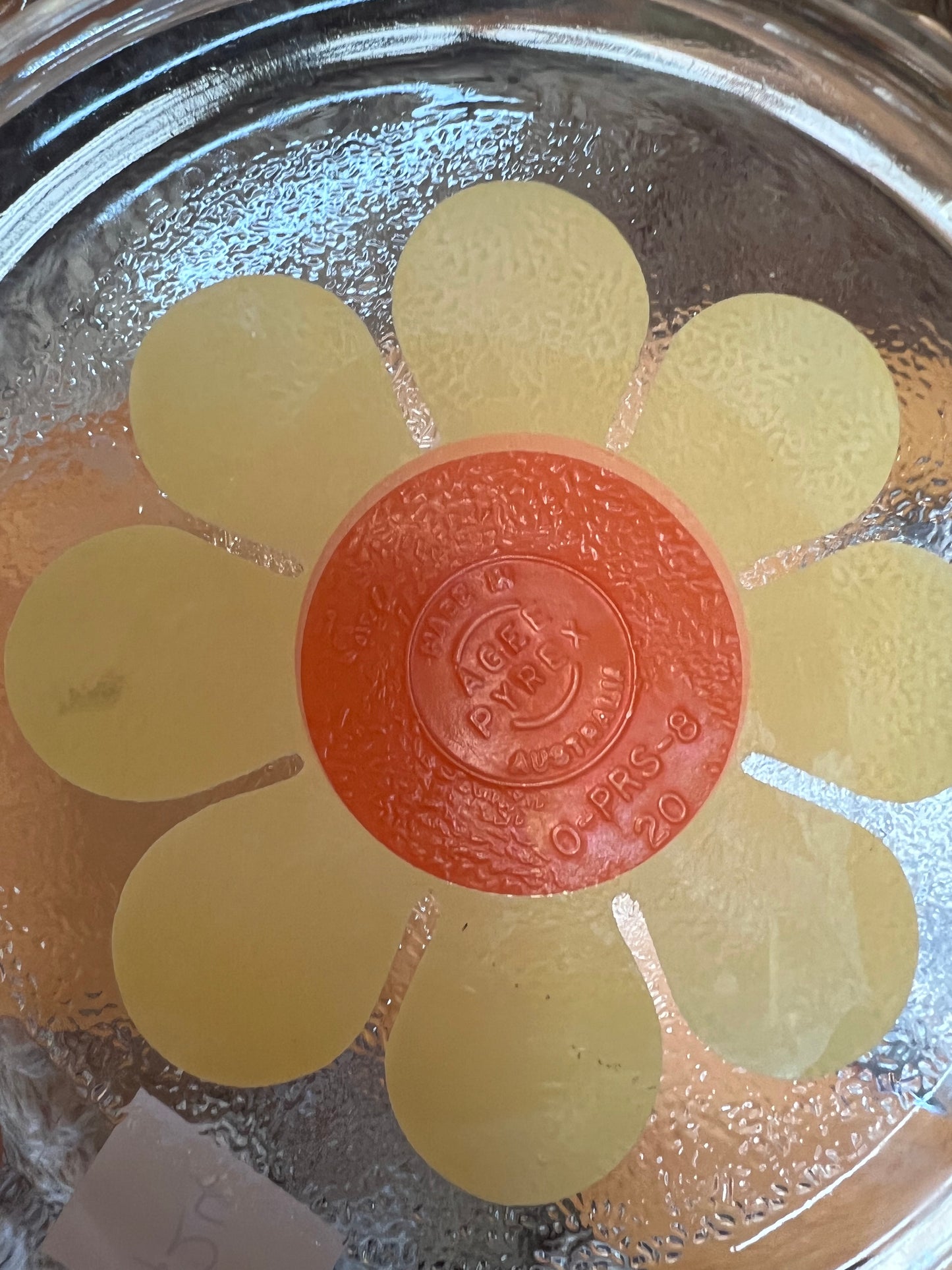 Agee Pyrex Daisy Flower Pie Dish