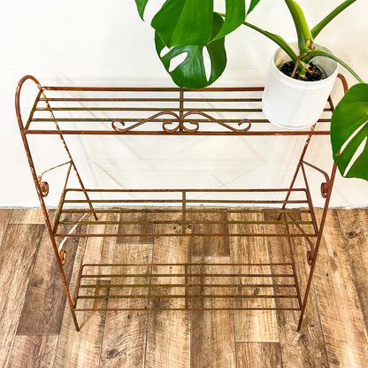 Vintage rusty plant stand