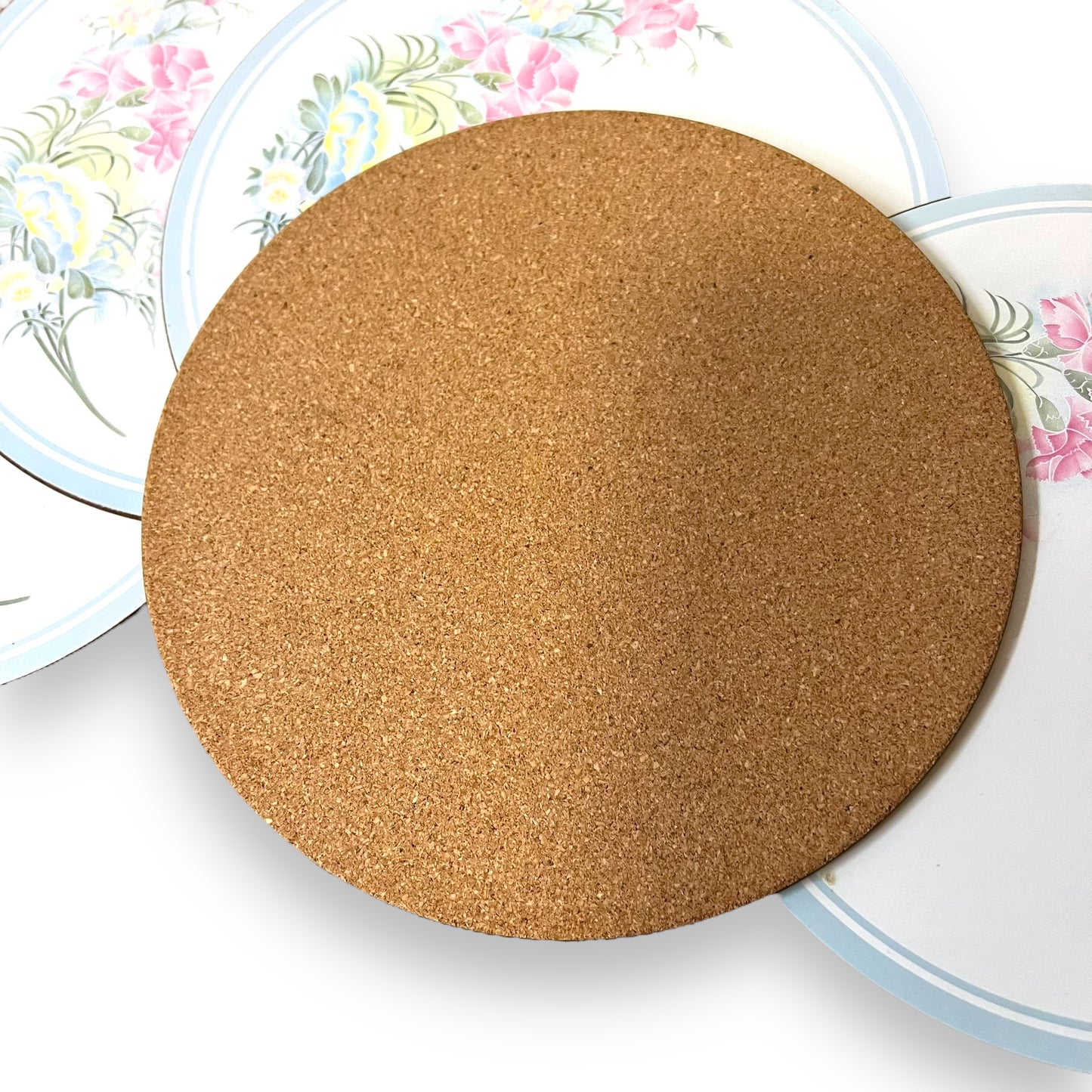 Set of 6 Vintage Floral Placemats - Pastel Flower Design