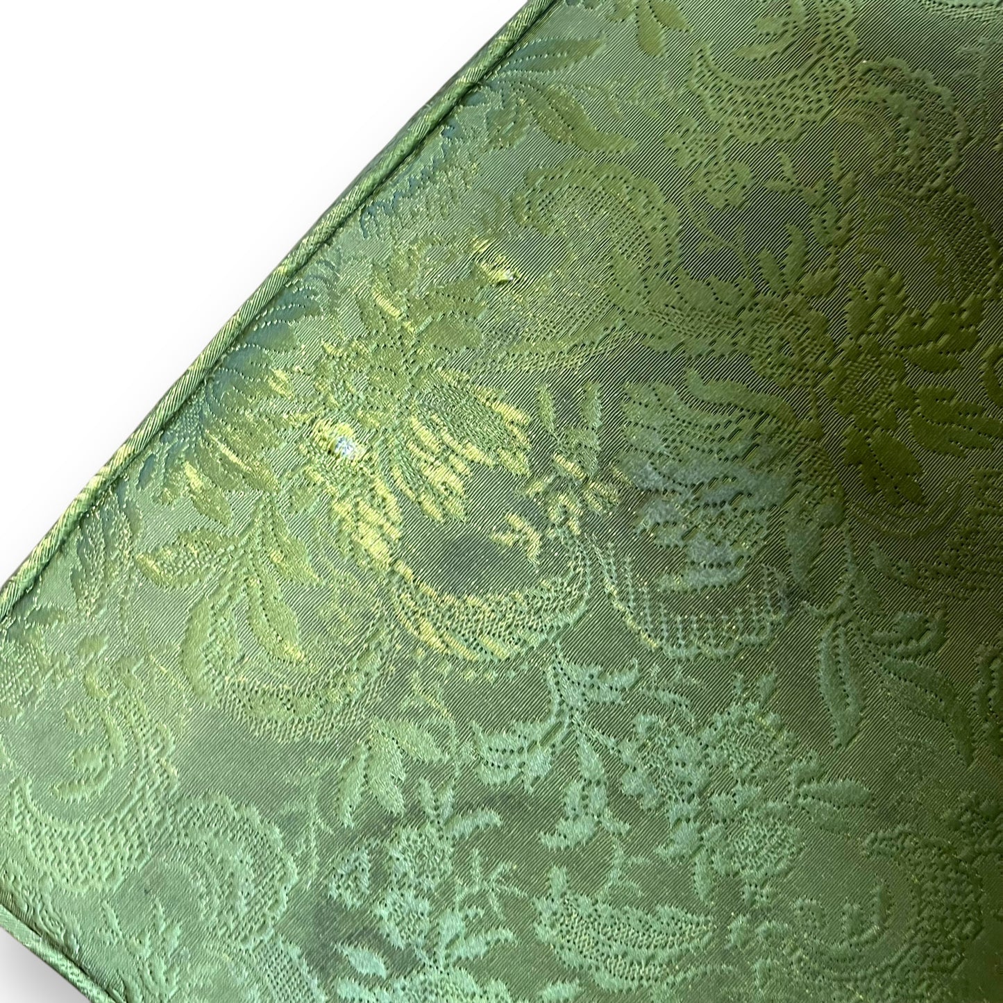 Green Vintage Armchair wooden frame
