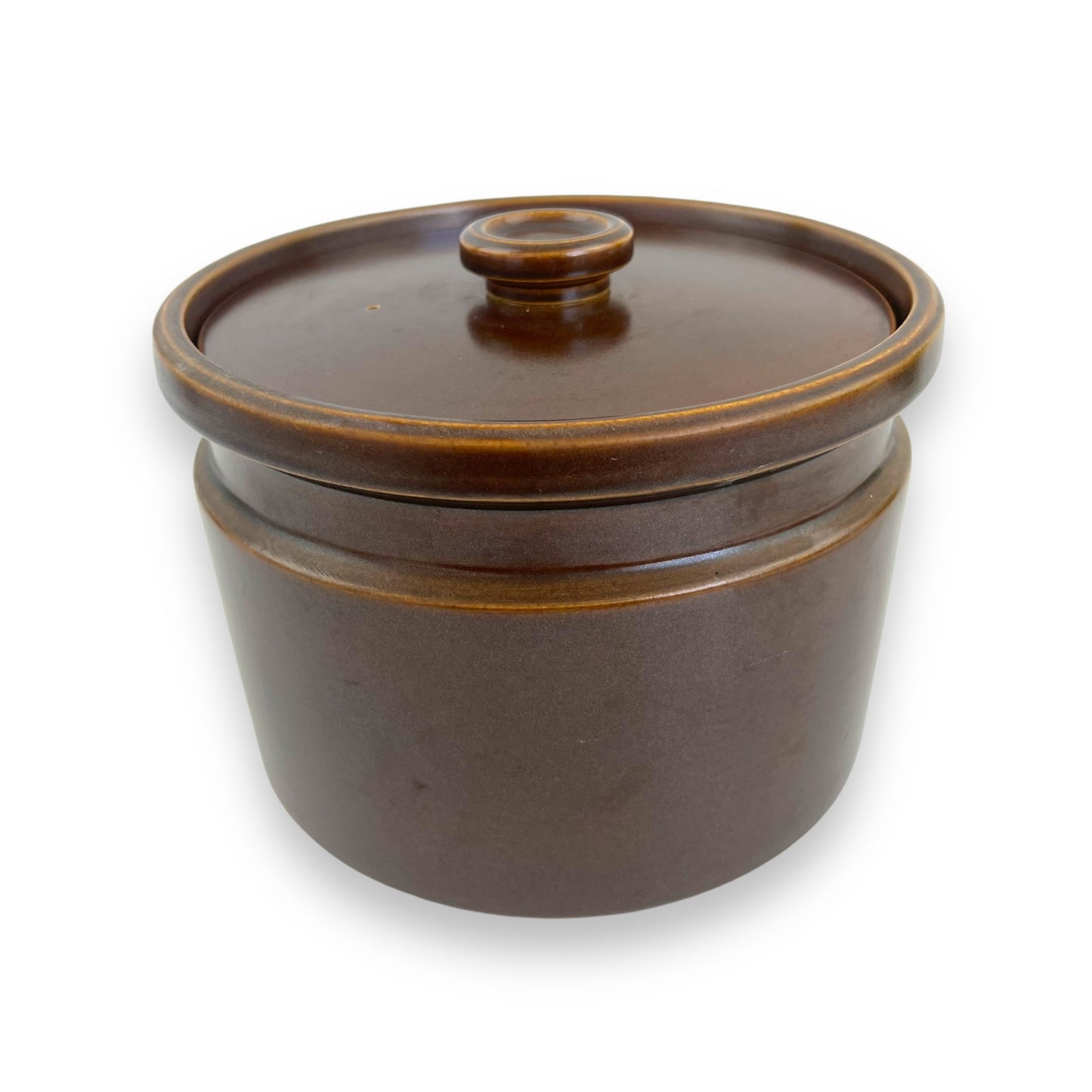 Wedgwood Dark Brown Round Lidded Baking Dish Pot