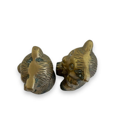 Brass bear pair