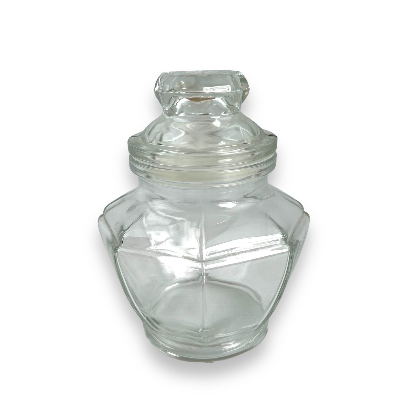 Clear Glass Jar with suction lid