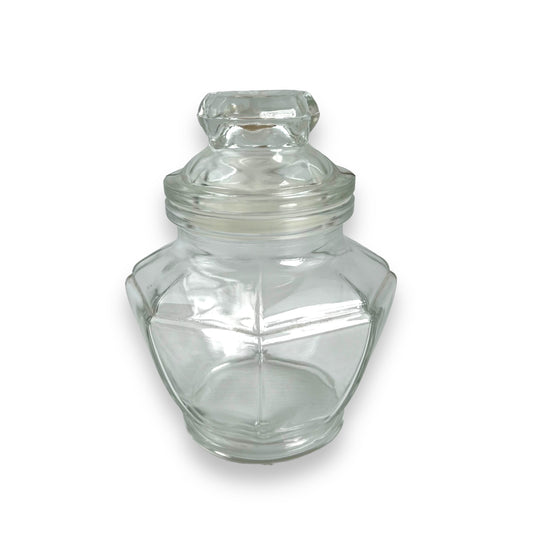 Clear Glass Jar with suction lid