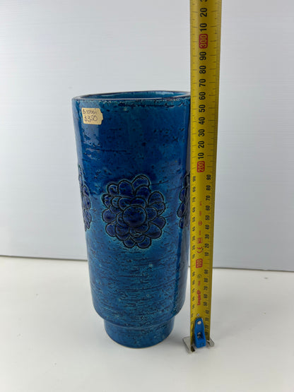 Bitossi Blue Flower Pattern Ceramic Vase – Made in Italy
