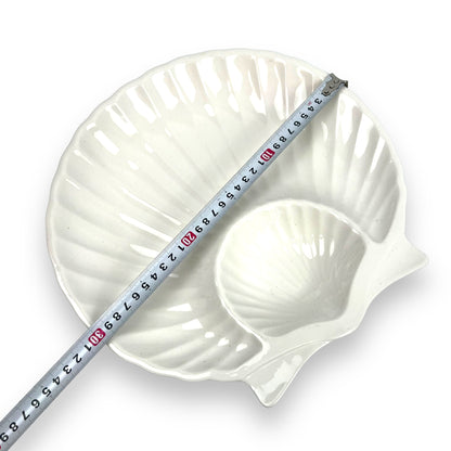 White large shell plate