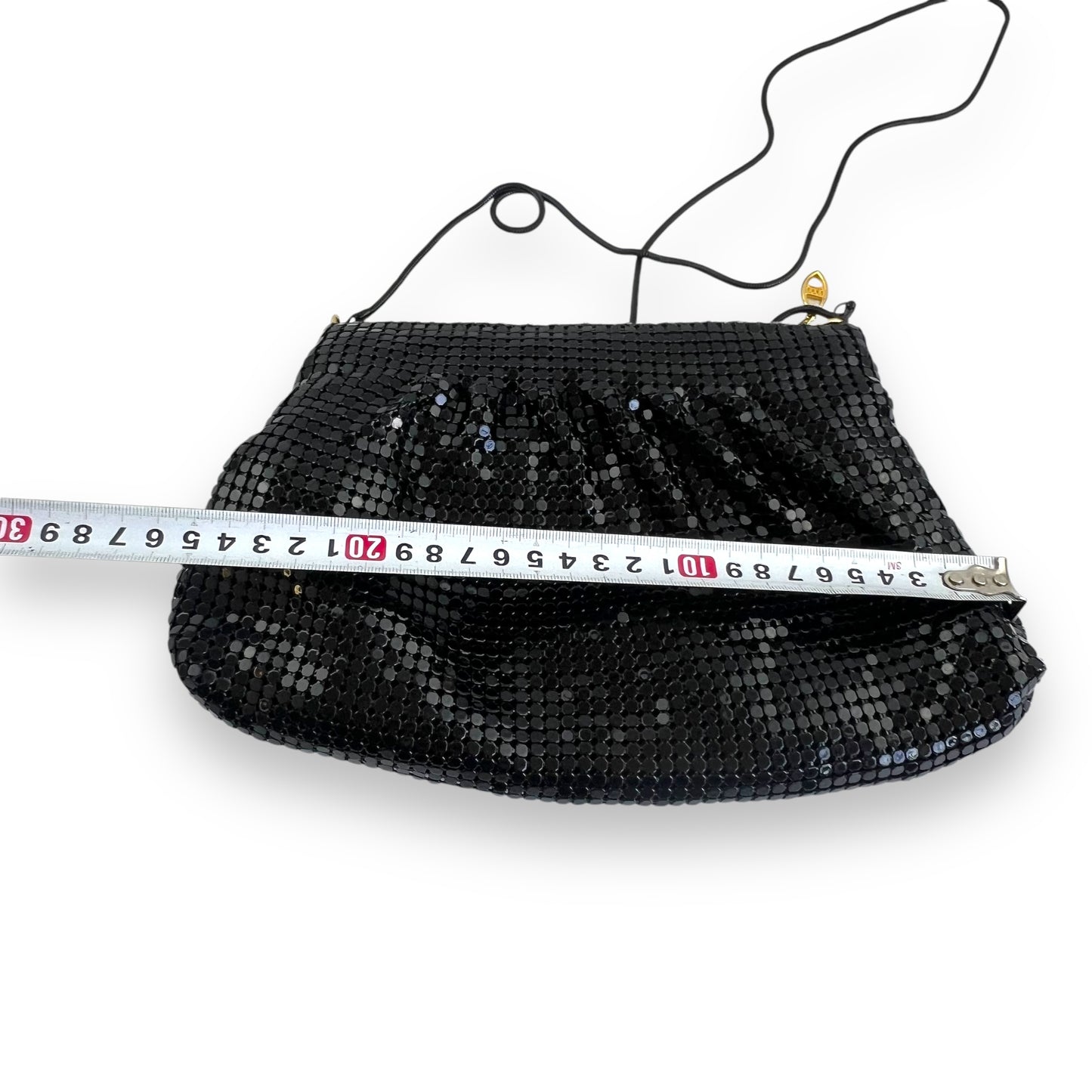 Vintage black mesh purse