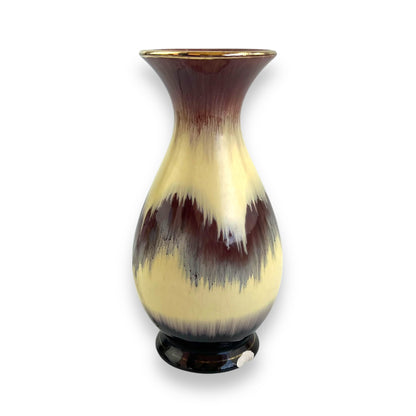 West German cream and purple vase